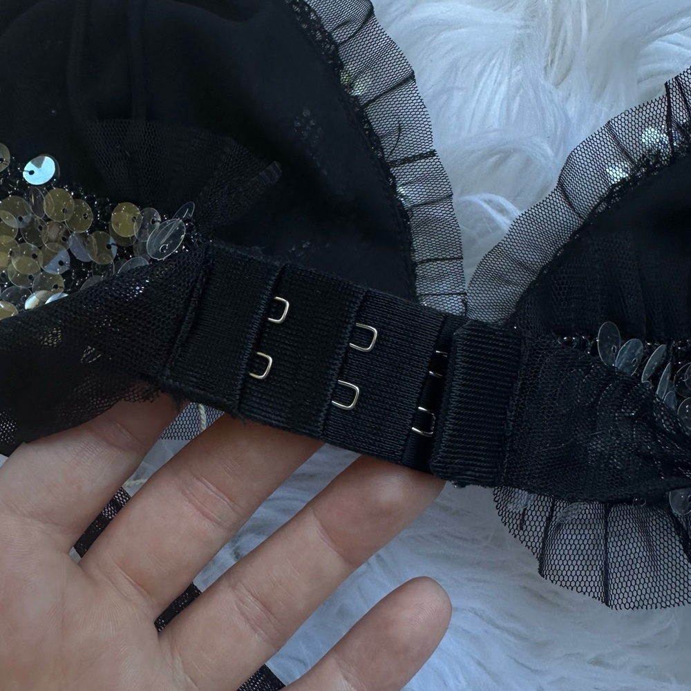 For Love & Lemons • Sequin Embellished Christelle Bralette Top - Picture 6 of 12